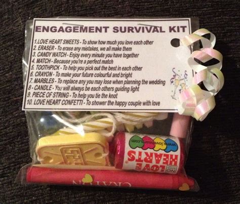 Engagement kit | Diy engagement gifts, Engagement gifts, Engagement party gifts
