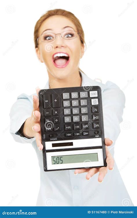 Bankangestellter Mit Taschenrechner Stockfoto Bild Von Berater Hilfe 51167480