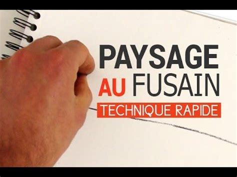 C'est facile, mais il faut s'entraîner ! DESSINER UN PAYSAGE AU FUSAIN : TECHNIQUE RAPIDE ...
