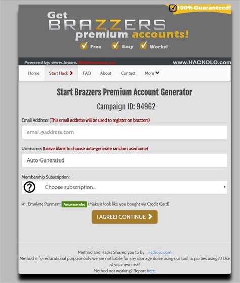 Updated List Of Working Brazzers Premium Accounts Free Hacks And Glitches Portal