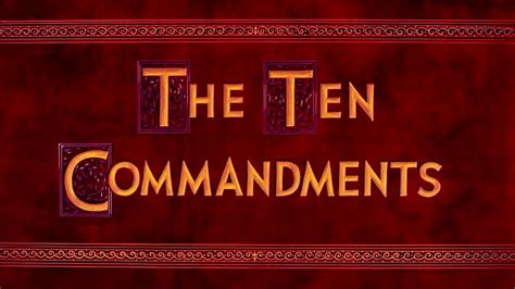 Pin On The Ten Commandments 1956