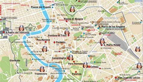 Los 10 Imperdibles De Roma Mapa Turístico Viagens E O Turista