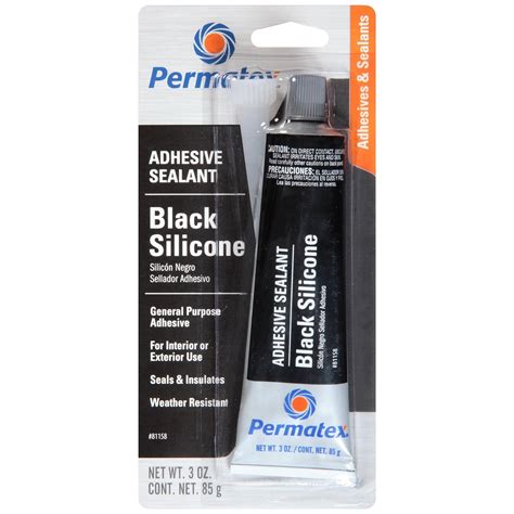 Permatex 3 Oz Black Silicone Adhesive Sealant 81158 Uk