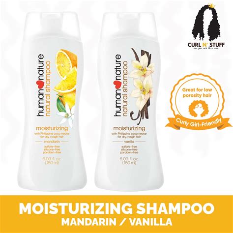Cgm Human Nature Moisturizing Shampoo Vanilla Mandarin Low Porosity