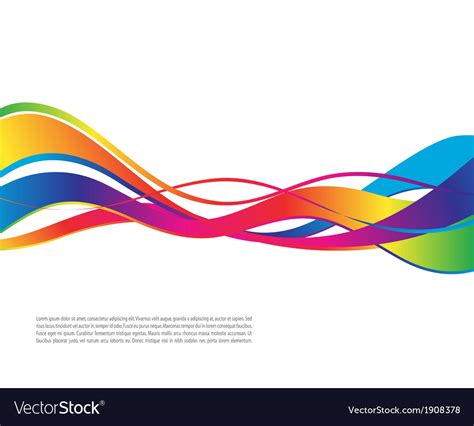 Color Wave Royalty Free Vector Image Vectorstock