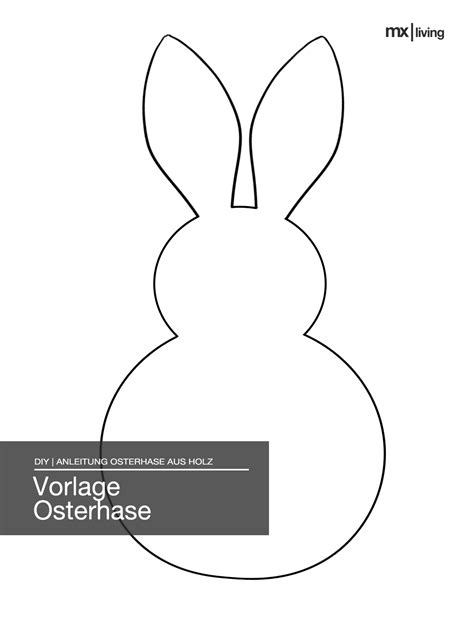 Osterhasen vorlagen zum ausdrucken bild vorlage. DIY | Osterhasen aus Holz - mxliving