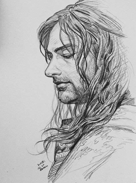 Kili Pencil Sketch By Evankart On Deviantart Hobbit Art The Hobbit
