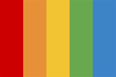 Red Orange Yellow Green Blue Color Palette