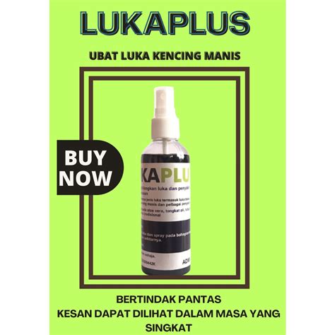 Lukaplus Spray Ml Ubat Luka Kencing Manis Ubat Luka Kronik Ubat Luka