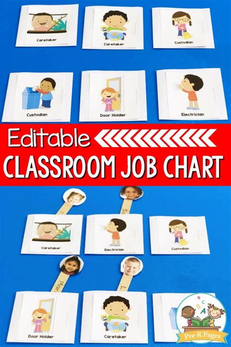 Diy Classroom Helpers Job Chart Using Envelopes And Poster Board A