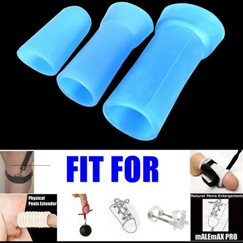 silicone sleeves for male penis extender stretcher max vacuum enhancer enlarger ebay