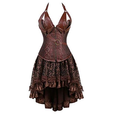 buy zzebra 81057056brown sapubonva steampunk corsets bustier halter plus size corset dresses