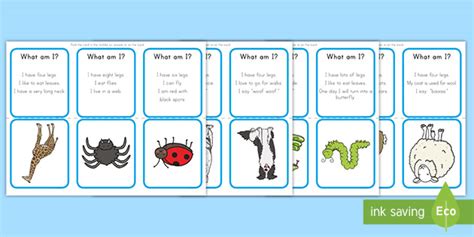 What Am I Animal Guessing Game Cards Guessing Game