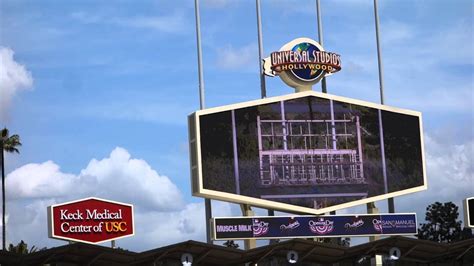 How chavez ravine looked today. Dodgers Opening Day 2013 -- New Screen and Scoreboard ...