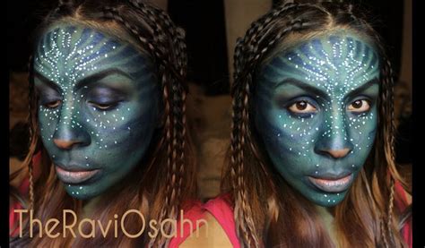Avatar Neytiri Halloween Costume Makeup Tutorial Theraviosahn