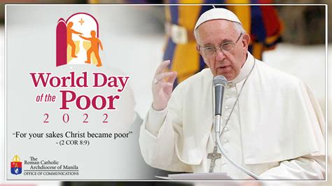 message of his holiness pope francis for the sixth world day of the poor roman catholic