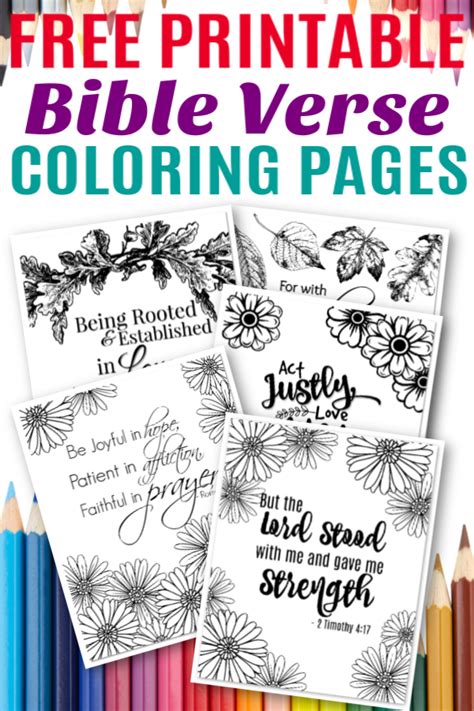 Print these summer inspired free coloring pages with bible the hubby and i had fun coloring in our free coloring pages. Free Printable Bible Verse Coloring Sheets - Simple Mom ...