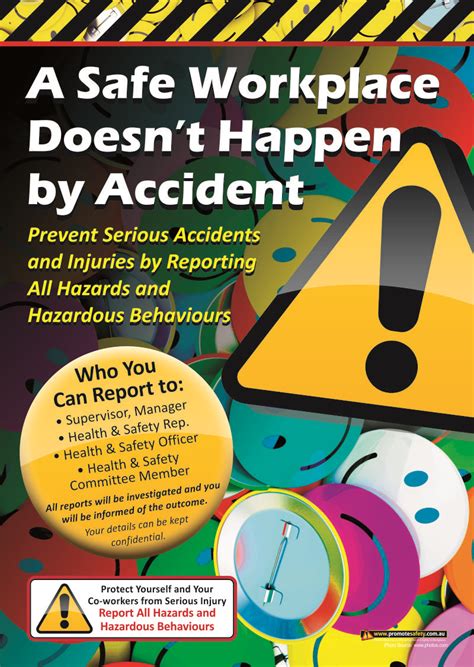Report Accidents Workplace Safety Poster A3 Size Safety Poster