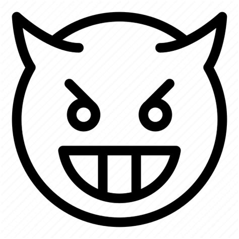 Emoji Smileys Feeling Devil Demon Evil Face Icon Download On