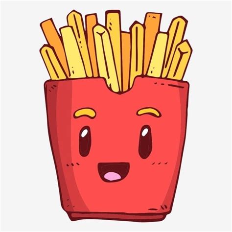 French Fries Clipart Transparent Png Hd Smile Smiling Fries French