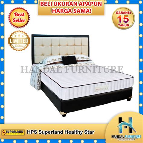 Jual Superland Set Kasur Spring Bed Healthy Star 160x200 Di Lapak Handal Furniture Bukalapak