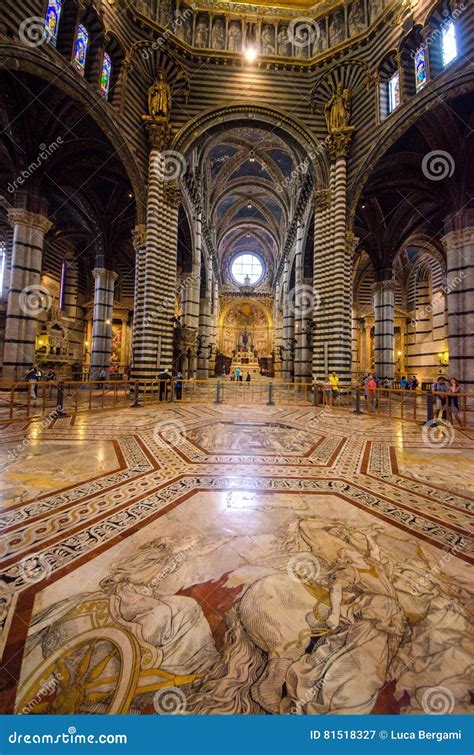 Interior Of Siena Cathedral In Tuscany Italy August 2016 Editorial