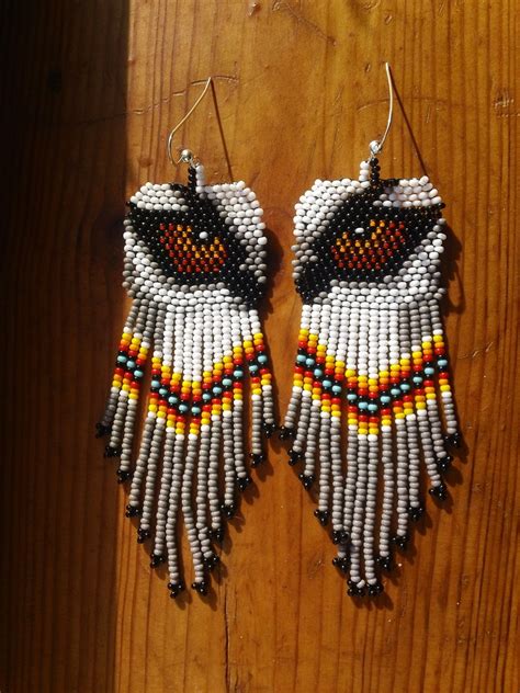 Native American Beaded Wolf Eyes Native American Beadwork Patterns