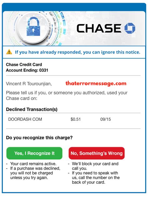 Action Needed Please Confirm You Made This Purchase Chase Fraud Alert