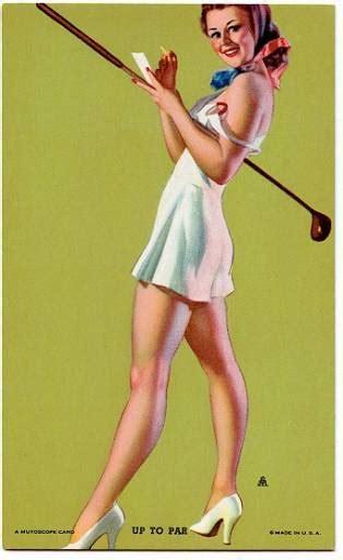 Original A Mutoscope Card Pin Up Girl 1940s 1950s