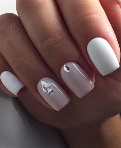 These white nail designs are fascinating, breathtaking, and girly enough to give you the fashion and stylish look you are searching for! 24 Elegant Acrylic White Nail Design For Short Square ...
