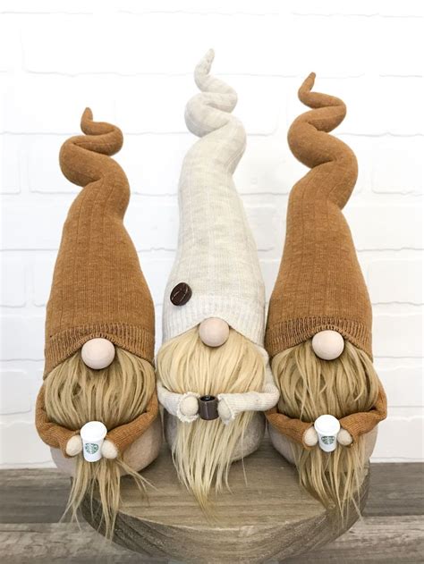 Adorable Neutral Gnomes Perfect For Any Tiered Tray Or Coffee Bar