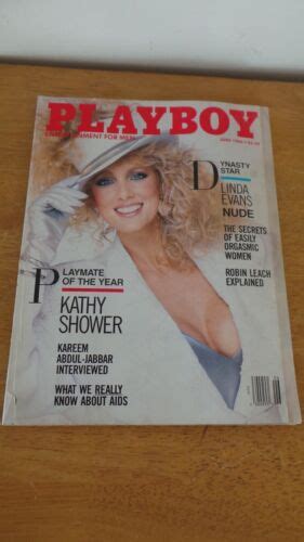 Playboy Magazine June Playmate Of The Year Kathy Shower Free Shipping Ebay