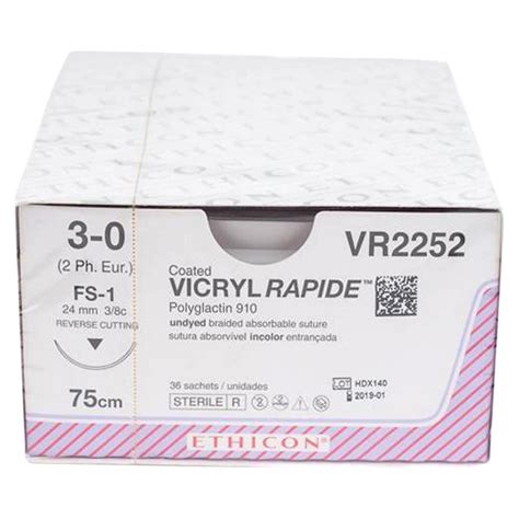 Suture Vicryl Rapide 3 0 Fs 1 Ndl 30