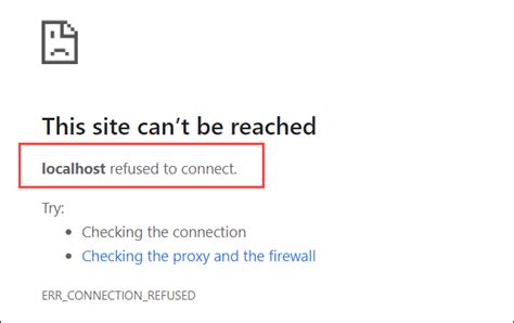 How To Fix Localhost Refused To Connect Error On Windows Appuals Com