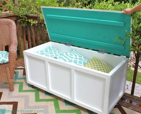 How To Build An Outdoor Storage Box On Casters Step By Step Tutorial