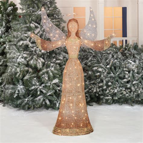 Holiday Time Christmas Decor 55 Gradient Color Angel Sculpture