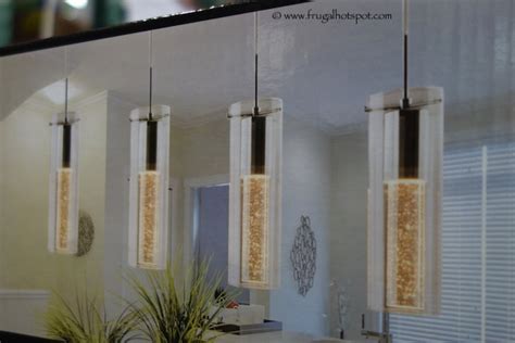22.10.2017 · 25 trendy champagne bronze bathroom light fixtures.you ll additionally desire to light the vanity location with some exceptional job lighting, which can be a fixture above the mirror or. Costco Clearance: Artika Champagne Glow Indoor 4 Pendant Light | Frugal Hotspot