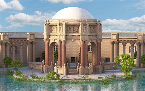 Palacio De Bellas Artes San Francisco Modelo D Ma Fbx Max