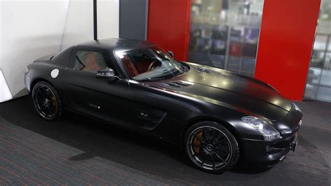 Alain Class Motors Mercedes Benz Sls Amg Matte Black Vinyl Wrap