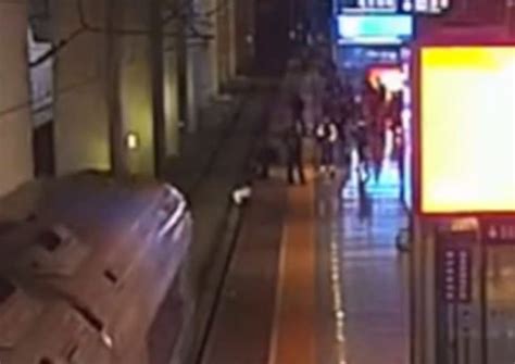 China Woman Jumps Onto Train Track As Joke Unaware Train Arriving