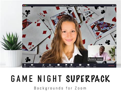 Buy Game Night Zoom Background Superpack 12 Virtual Backdrop Online In