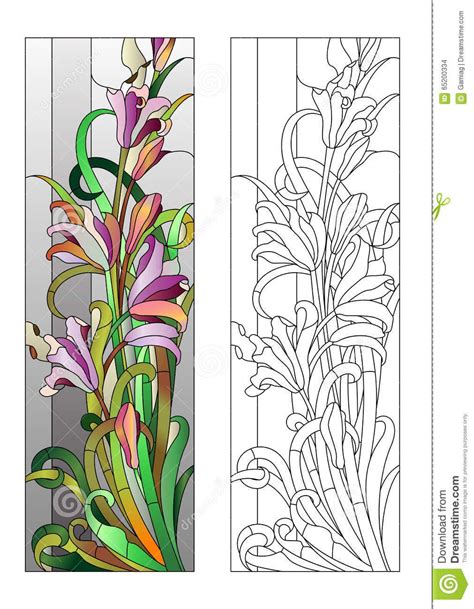 Floral Stained Glass Pattern Stained Glass Flowers Glass Painting Patterns Stained Glass Crafts