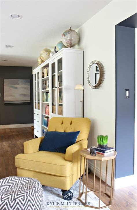 Latest sofa chair designs for bedroom and living room. Chartreuse accent chair with blue accent wall. Ikea Hemnes ...