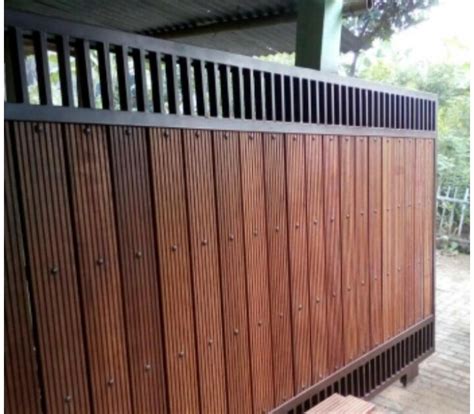 Buat jemuran lipat dinding dari besi bekas dari pada tidak berguna yok. Pagar Minimalis Kayu - Pagar Besi Kayu Minimalis Las ...