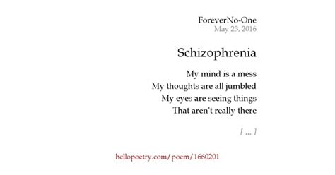 Schizophrenia by ForeverNo-One - Hello Poetry