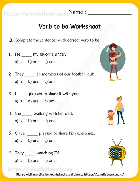 Verb To Be Worksheets For Grade 3 Your Home Teacher