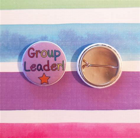 Pack Of 4 Group Leader Badges Classroom Stationery Etsy