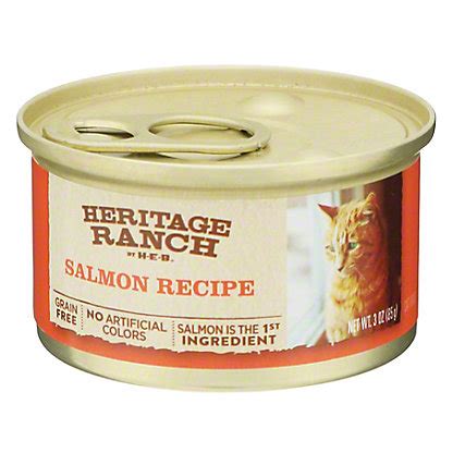 Heritage ranch by h‑e‑b grain free chicken & chickpea recipe dry dog food, 24 lb. Heritage Ranch by H-E-B Salmon Recipe Wet Cat Food, 3 oz ...