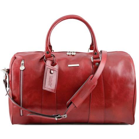 Tuscany Leather Italian Leather Travel Holdall Weekend Bag In 2019