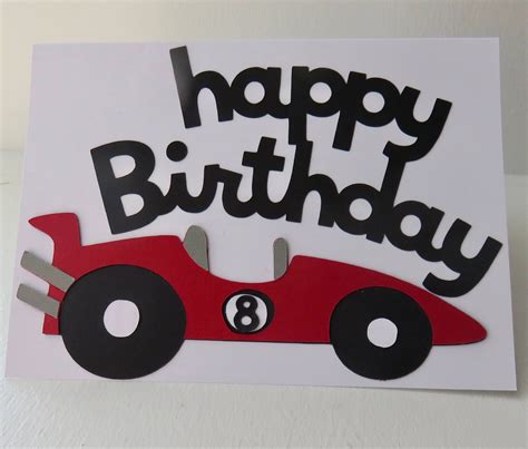 Printable Race Car Birthday Cards Printable Birthday